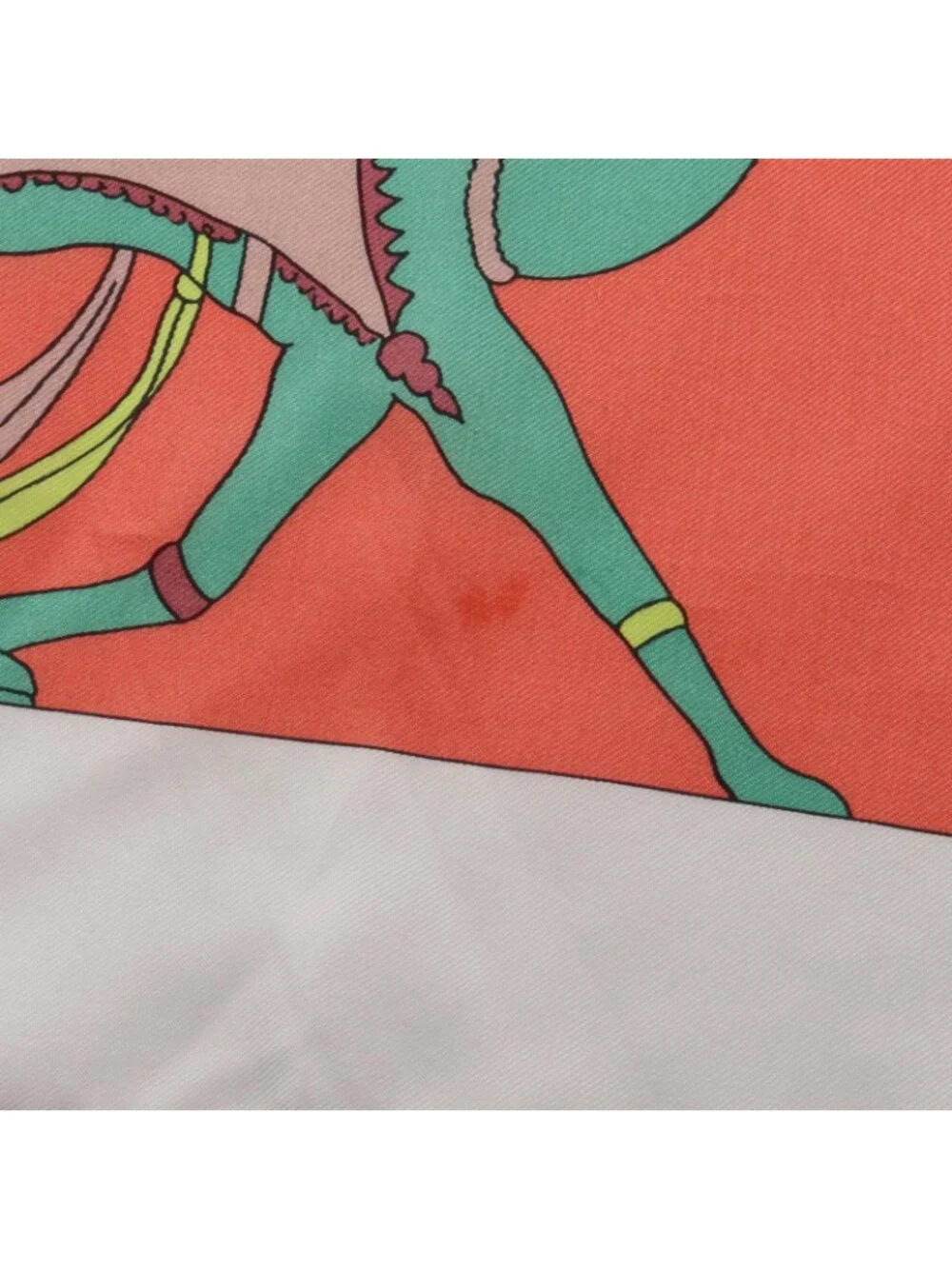 Hermes Scarf Carre Geant 140 Silk Twill Fantaisies Indiennes Orange